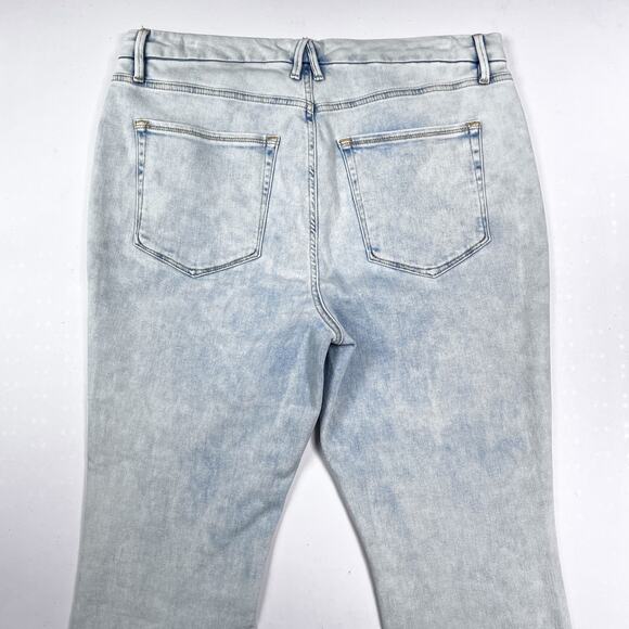 GOOD AMERICAN Good Waist Crossover Skinny Jeans Indigo018 - Picture 4 of 7